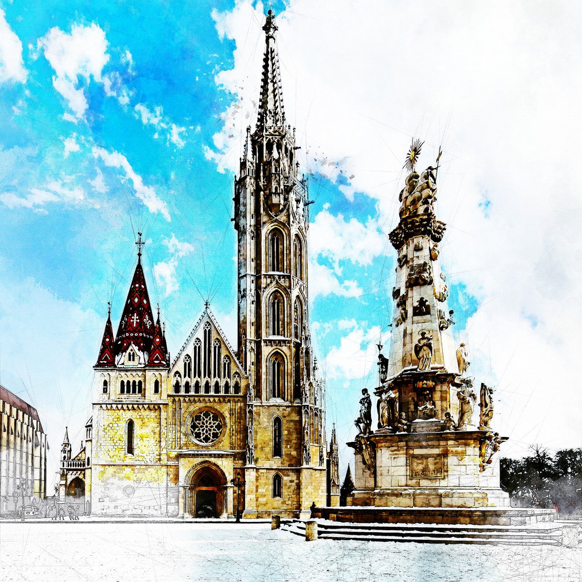 walkinbp's tweet photo. https://t.co/dNQqlt0jhQ - Holy Trinity Square - photo: WIKIMEDIA COMMONS / Thaler Tamas - #walkinbp #takeatour #budapest #hungary #travel #holytrinitysquare #holytrinitystatue #matthiaschurch #buildings #statues #history #historicalplaces #beautifulbudapest #architecturelovers https://t.co/GtT5CaA2Qq