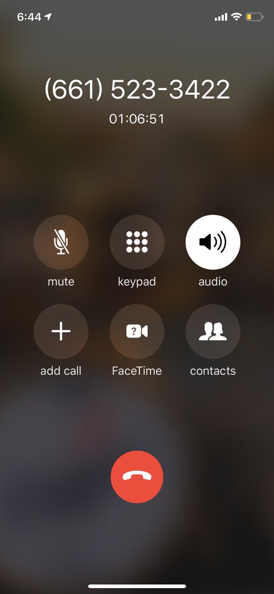 This is how long I’ve been on hold with “customer service” and why I’ll never do business with <a href="/MyBobs/">Bob’s Discount Furniture</a> again. Ever. They screwed up my order, twice, and I still don’t have any resolution. #dissatisfied #stillonhold