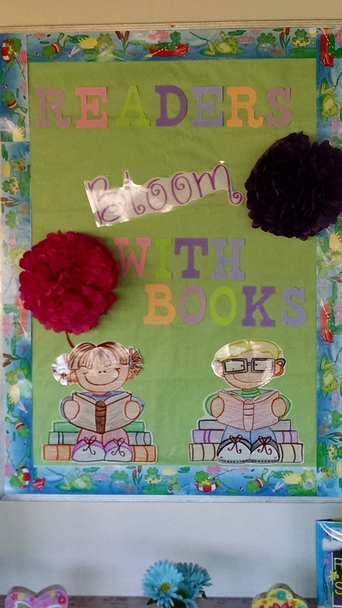 library_ph's tweet photo. New bulletin board for spring. Hoping to motivate. https://t.co/tUijVhD3Z8