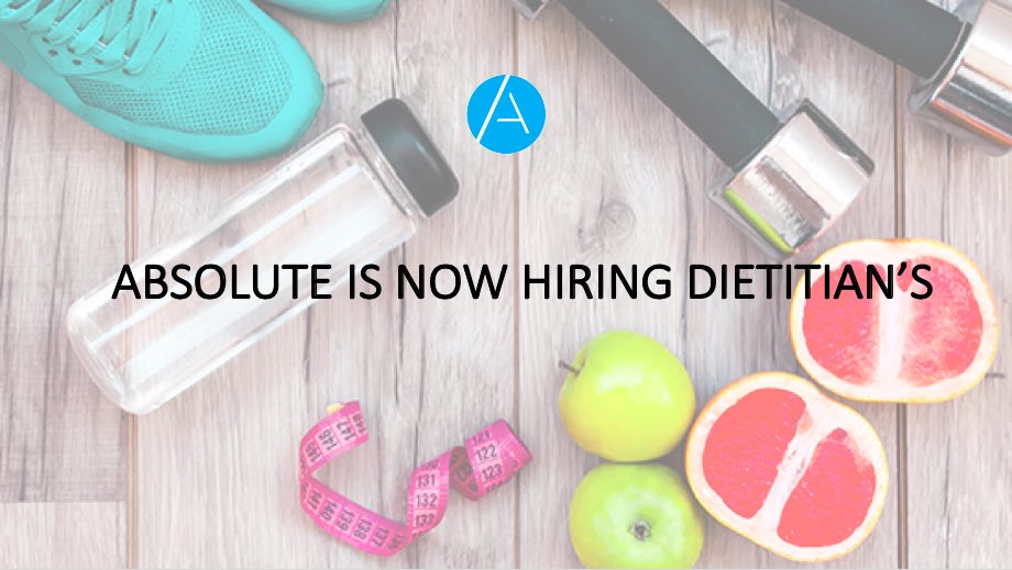 Dietitian wanted! Link below
.
Absolute Health &amp; Performance Group is a state of the art, industry leading, comprehensive sports medicine, health and fitness centre within Melbourne CBD.

ow.ly/iyDU50odPoN