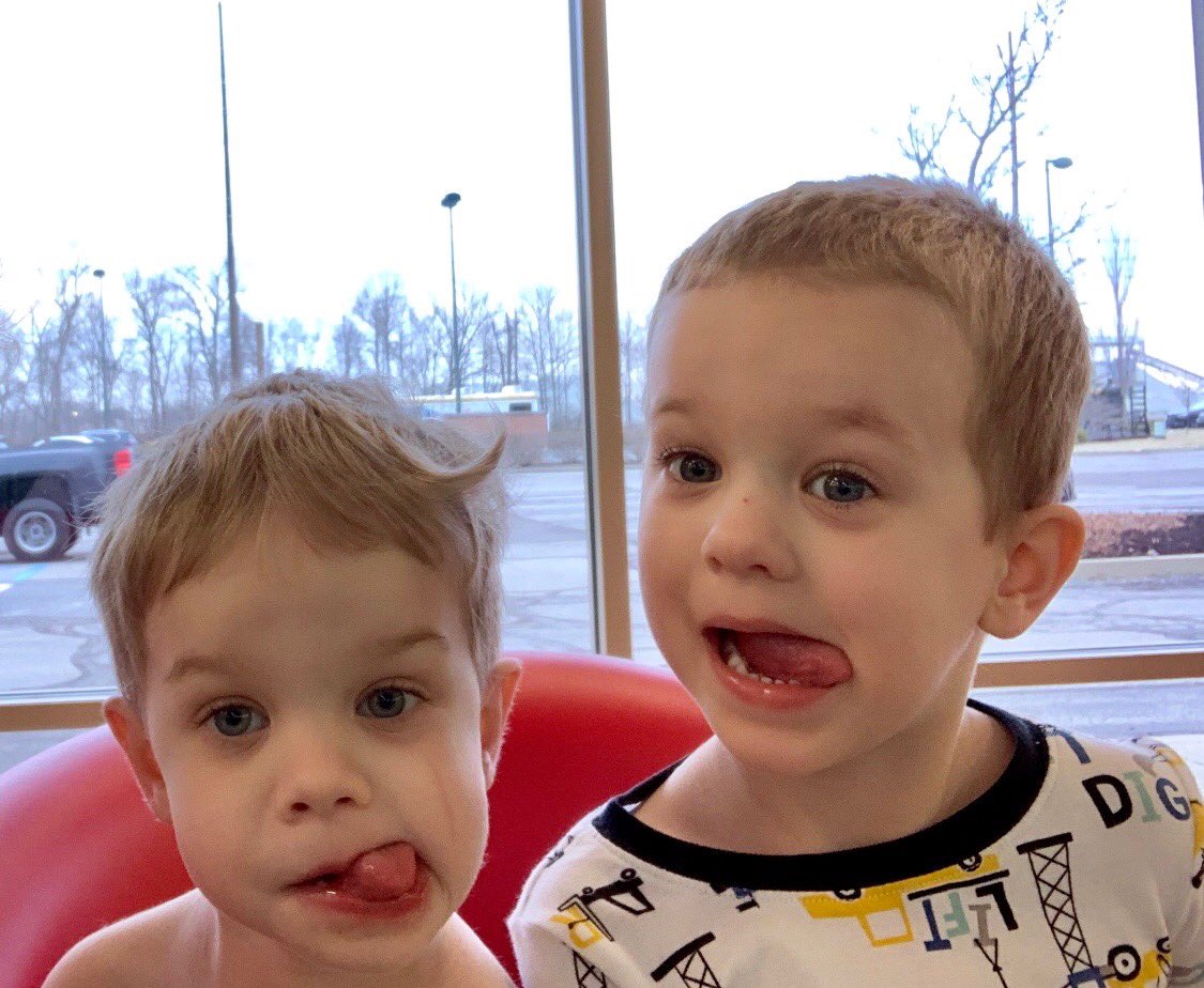 NicolePence's tweet photo. #TwinningOnATuesday Double Trouble 🤪🤪 #threenagers
*⠀⠀⠀⠀⠀⠀⠀
*⠀⠀⠀⠀⠀⠀⠀
*⠀⠀⠀⠀⠀⠀⠀
#SoManyBabies #faketriplets #toddlers #toddlerlife #boymom #momlife #indykids #indymom #indyblogger #lifewithtwins #twinboys #twintoddlers @jedwardbecker https://t.co/NpY50dPSH8
