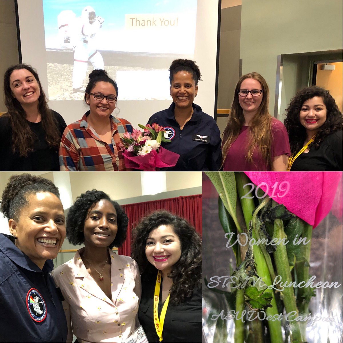 DrSianProctor's tweet photo. It was an honor to be the keynote speaker #ASUβs TRIO Women in STEM Luncheon. I β€οΈ sharing #Space2inspire the next generation of #GeoExplorers and #AstroExplorers. #AnalogAstronaut #MyTransformativeSpace #WoCinSTEM #STEM https://t.co/nuBHizsLi9