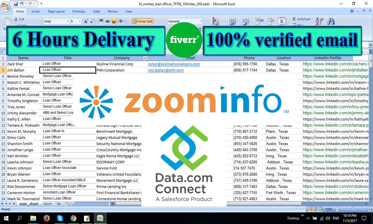 ashraf_tuhin1's tweet photo. Hello, I am expert #leadgenerator #emailfinder. I complete 450+ #Lead Generation (email finding) job. if you need any company #email in your targeted people, I can provide. I use #linkedin, #zoominfo, #hunter, #fullcontact, #mailtester. so I can give 100% verified email. https://t.co/7qeFZaN75i