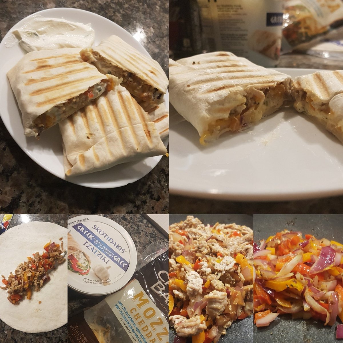 late night snack,a crunch wrap with onion, peppers, cheese, shredded chicken, an tzatziki sauce! #chicken #crunchwrap #tzatziki #snacks #mexican #food #foodporn #midnightsnack  #tasty #dinner #lunch #foodfun #recipe  #healthyeatin #healthyfood #healthy #dietfood #dietsnacks #diet