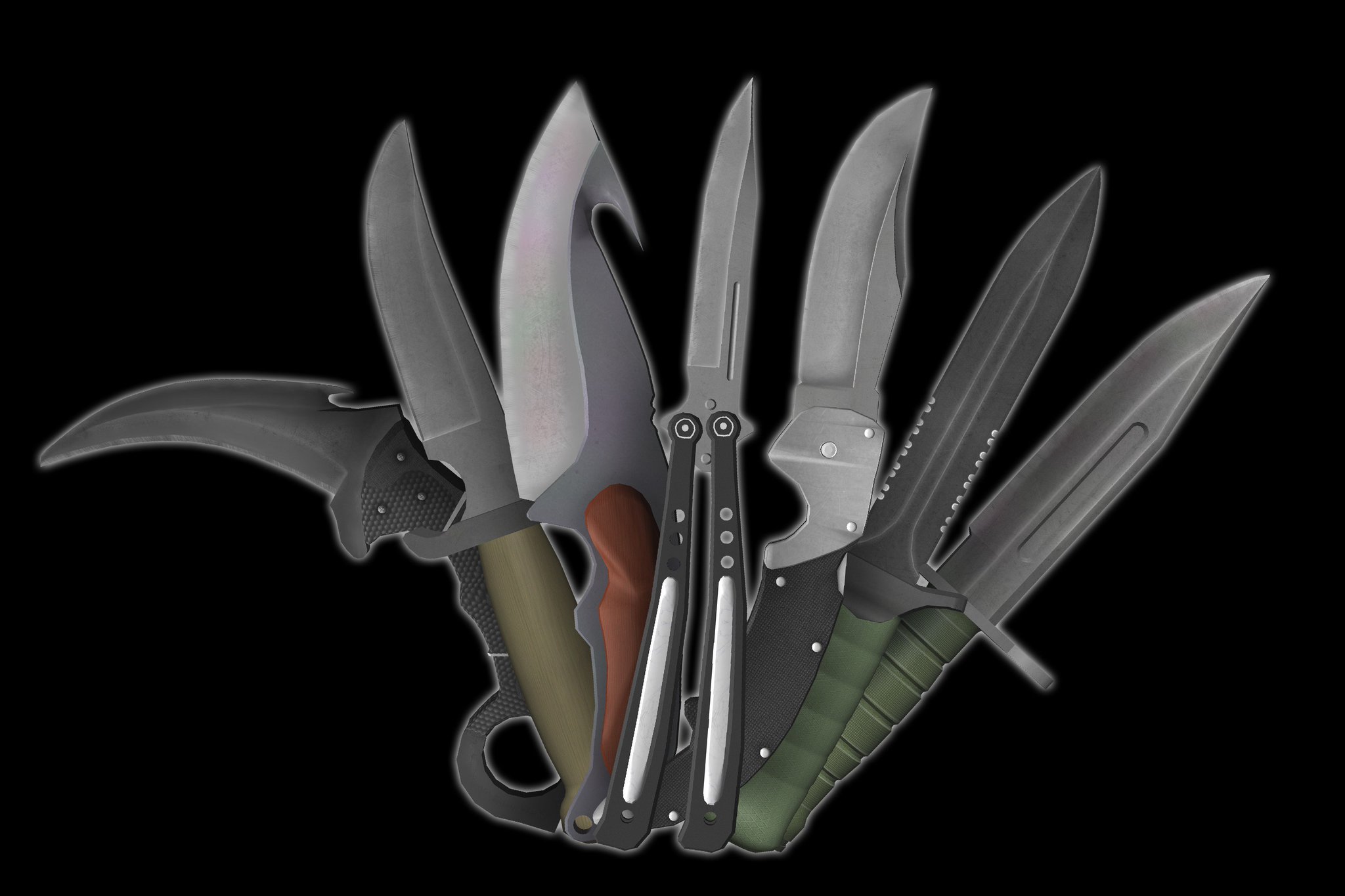 Midnightkrystal On Twitter Roblox Robloxdev So Here They Are The New Knives For Rolvestuff Counter Blox Thanks Emirperif94 For Modeling The M9 Bayonet Counter Terror Knife And Terror Knife They Re All Set And Textured - roblox counter blox knife