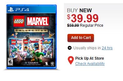 lego marvel collection ps4 gamestop