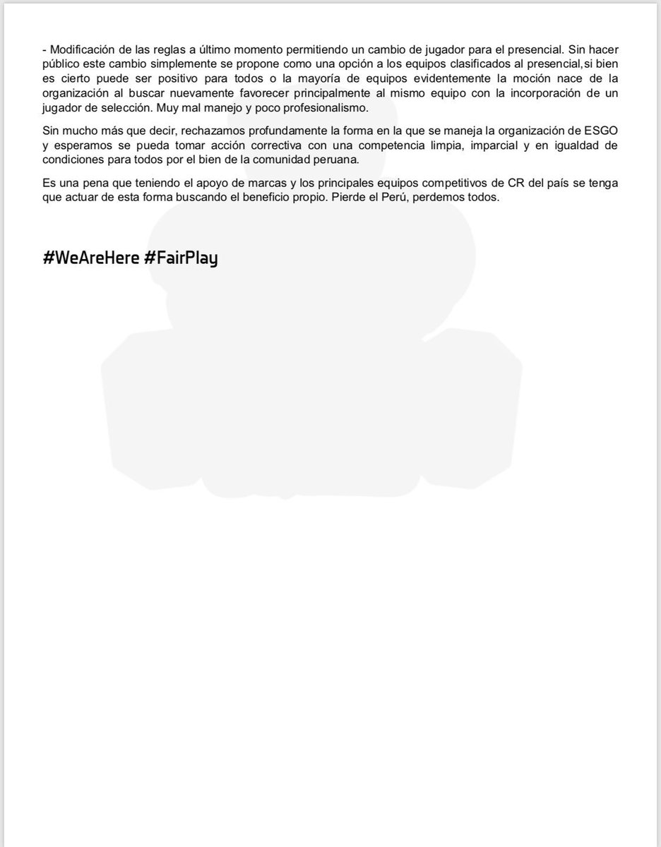 COMUNICADO OFICIAL

Retiro de todas las competencias de <a href="/eSGo_GG/">eSGo</a>