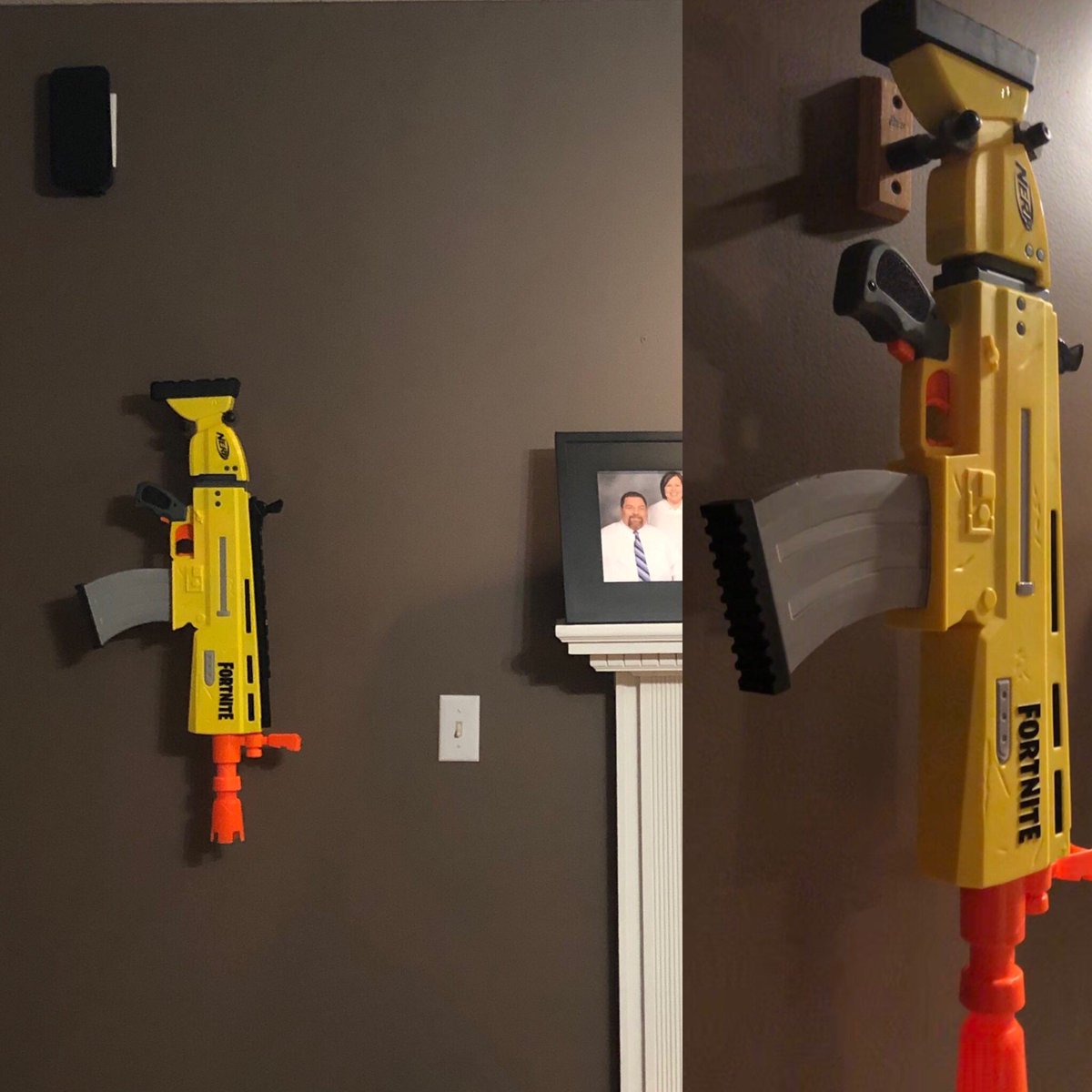 jondforrest's tweet photo. My wife hasn’t seen this yet but if I pull it off I’m going to be the coolest 11 year old in the world!! #newNerf https://t.co/SpCvGm5ajk