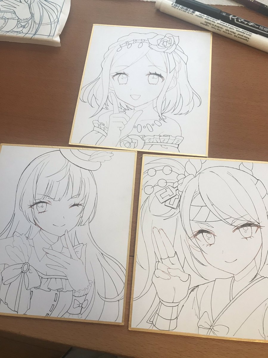 プリジャンでもしかしたら出るかもしれない色紙たち 