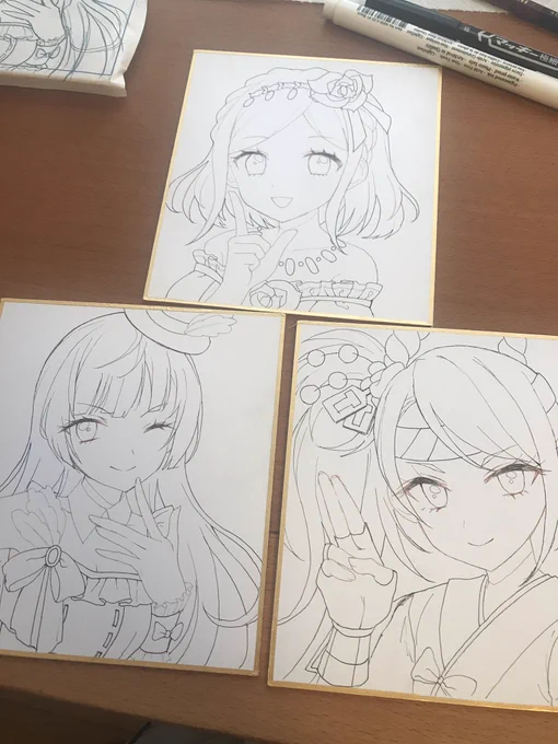 プリジャンでもしかしたら出るかもしれない色紙たち 