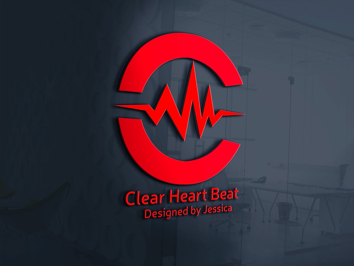 graphicaljessy's tweet photo. Clear Heart Beat Logo https://t.co/wbZddRylAL
