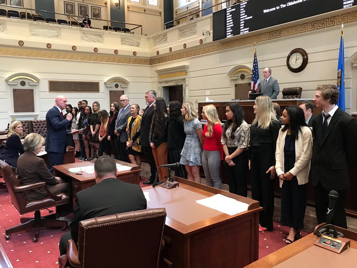 We are proud of <a href="/WestmooreHS/">Westmoore High School</a> Cheer, Pom &amp; Fast Pitch Softball student-athletes, coaches and programs! All were invited by Senator Weaver to be recognized in the Senate for their State &amp; National achievements this year. The work is worth it! #jaguarpride #mpspride