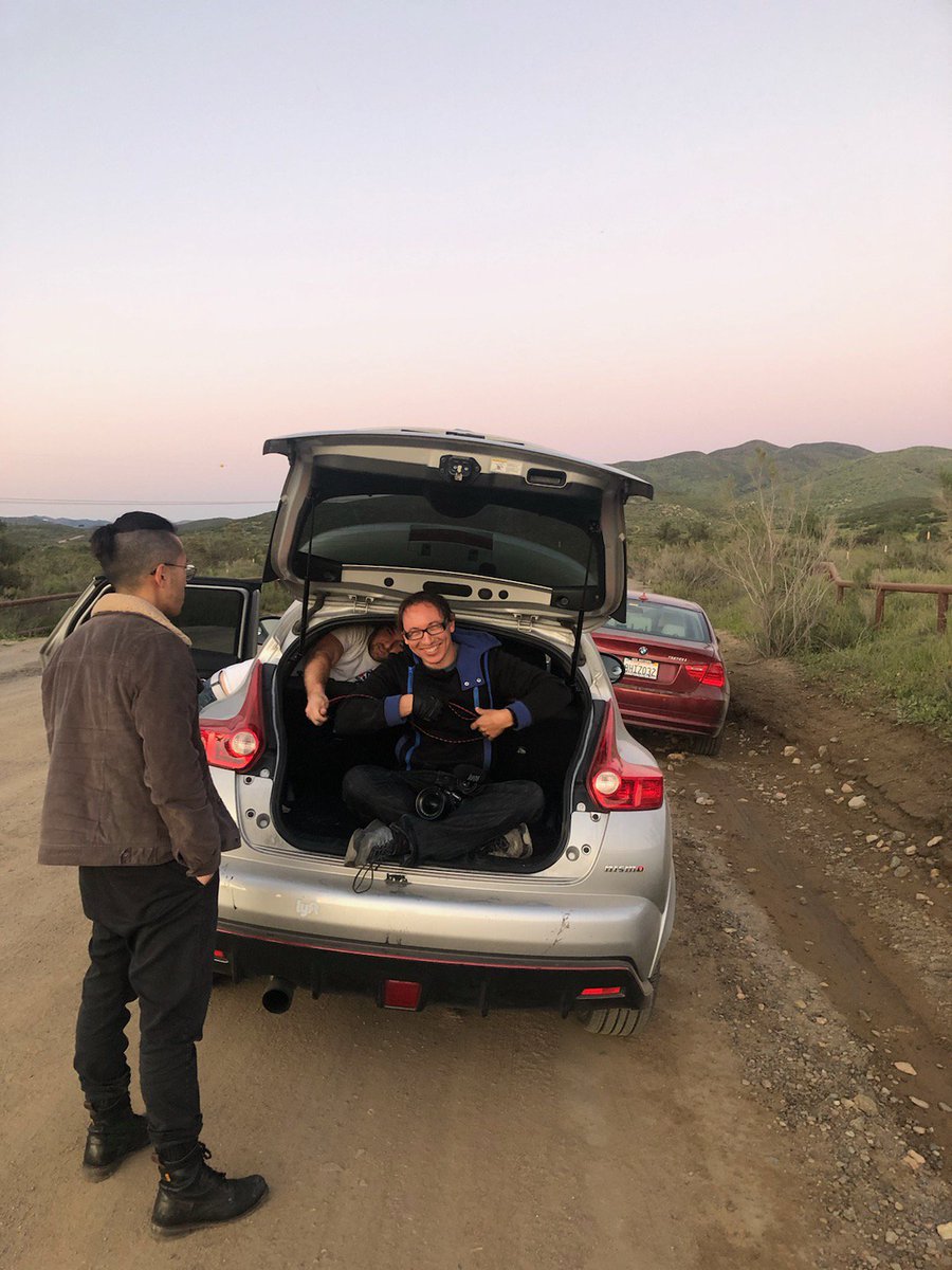 Grateful 2 the amazing Cast &amp; Crew that helped us complete #ForrestTreasure last week. I've never worked so hard whew.

Thanks to Shane for the amazing car stunts! As well, as Hunter &amp; @JasonHasolo for keeping me safe as I filmed car chase sitting in the trunk of a car last week!