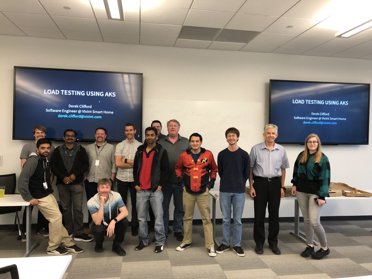 BPFoster_85's tweet image. Salt Lake Azure Group had a fantastic evening with Derek Clifford on AKS Load Testing. It was fun to see new faces and get to meet people with the same interest! Thank you to Vivint.Smarthome and Tom Kline to make tonight possible #slag #azure #communitydeveloper