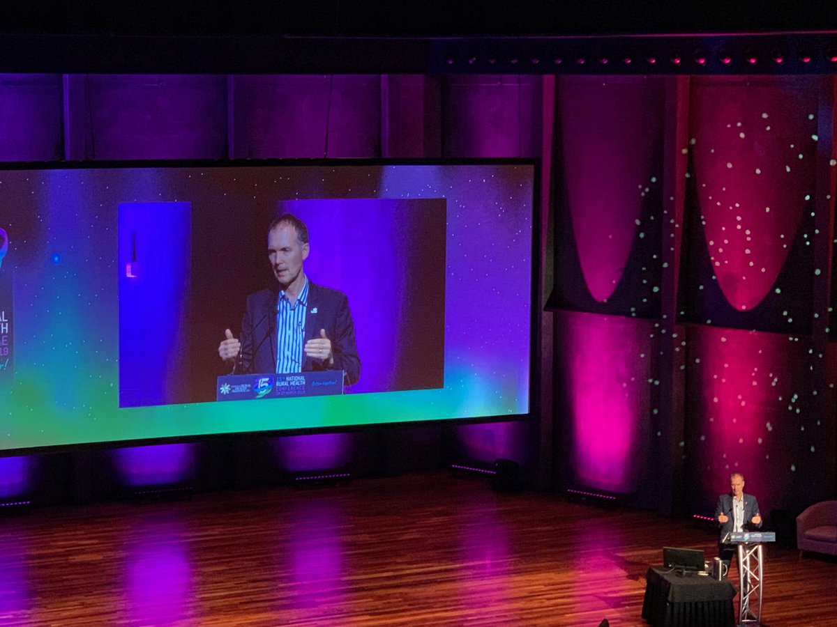 HeatherKeighley's tweet photo. #RURALHEALTHCONF Dr Paul Worley acknowledges Kylie Stothers work in Katherine on the Rural Health Academy! Great work Kylie. https://t.co/iQ24mImOL3