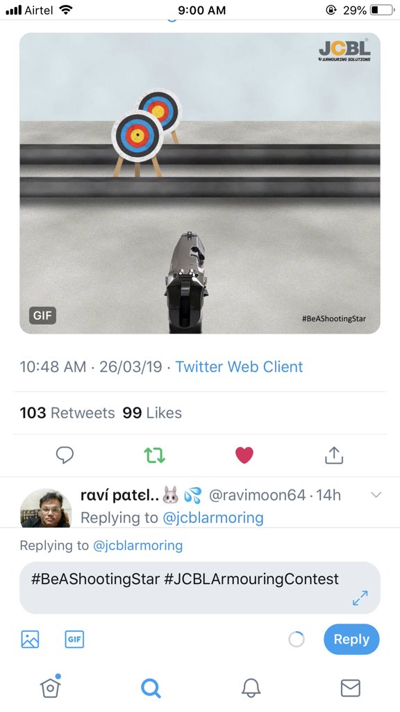 bp051t1ve_pr1ya's tweet photo. @jcblarmoring #BeAShootingStar #JCBLArmouringContest
Hereโs my perfect screenshot!
Wish to win!
Join
@CDhanawat @priyatani1989 @DhanawatNeera @trilok_chand1 @Kirtijaiswal197 @_tanishivani @Vaibhav18164534 https://t.co/fHVG4R66Zc