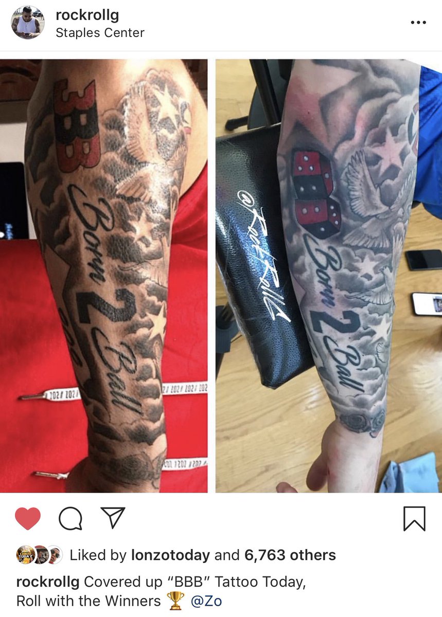 Lonzo Ball Covers Up BBB Tattoo, Shoe Brand Is Dead