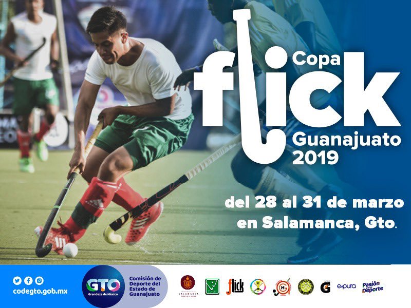 isaac_pina's tweet photo. Guanajuato es sede del Torneo Internacional de Hockey sobre pasto #CopaFlickGTO 2019, donde contaremos con la participación de equipos de México, Estados Unidos y Argentina. Este torneo coloca a #GTO en los ojos del hockey, asiste con tu familia del 28 al 31 de marzo en Salamanca https://t.co/RHgtLvxqm3