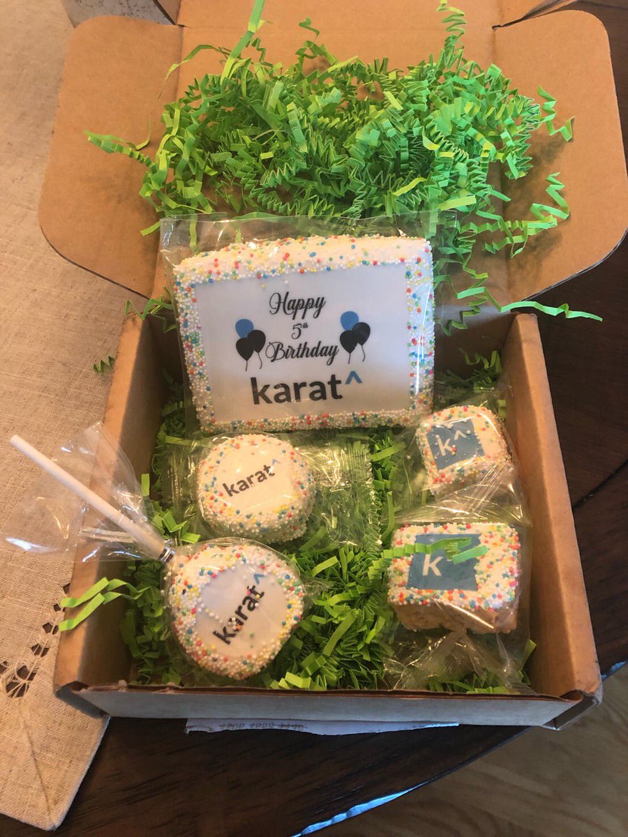 I love our <a href="/karat/">Karat</a> team. So thoughtful and inclusive. Our amazing office manager, Anna, sent these to all remote employees so that they could join along in the celebration of karat’s bday. This is how culture is built, one marshmallow cookie at a time.