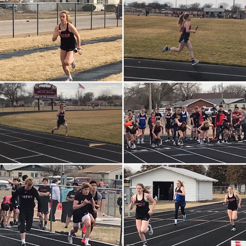Great job by the Cozad High School Track team in their home opener today at “Haymaker Stadium”! Lots of athletes out there competing today and excited for the season ahead!! #cozadMakers
