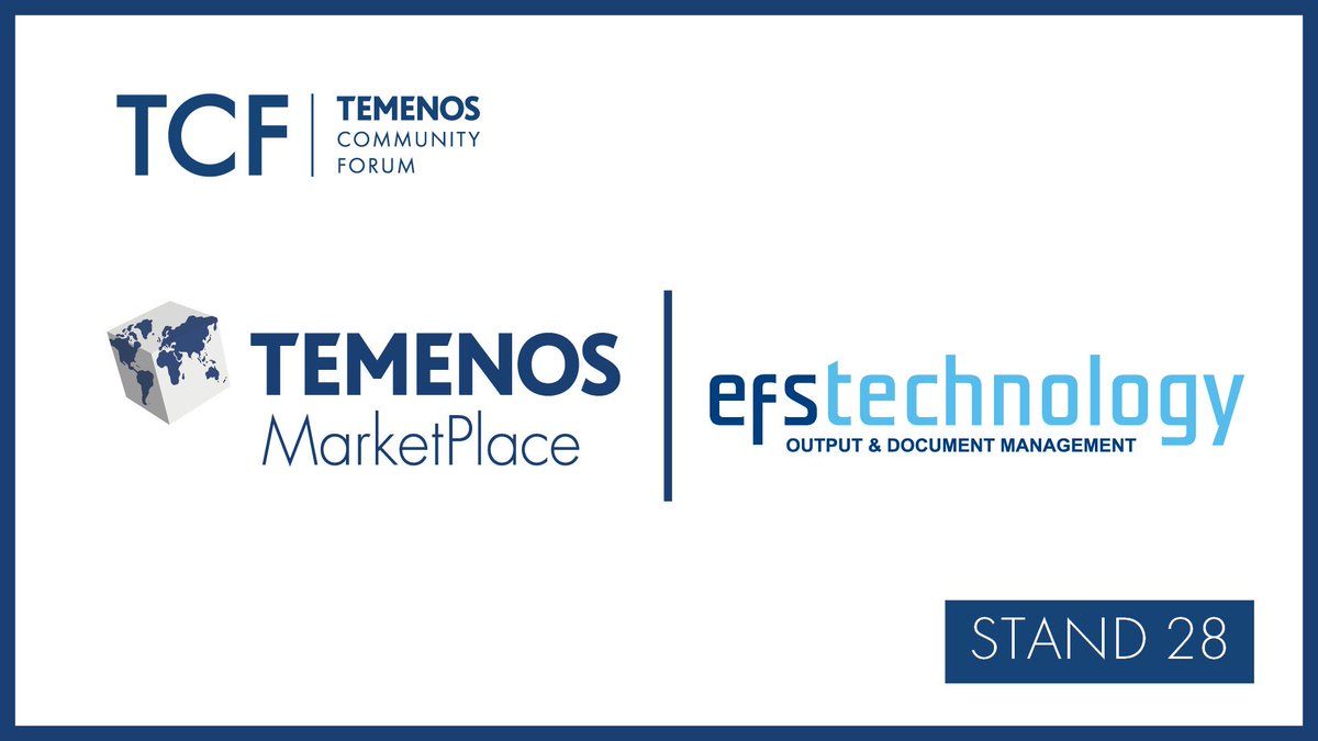 TemenosMKPL's tweet photo. How to easily create engaging personalised documentation from @Temenos Core #Banking data for use across your entire customer base? @EFSTechnology can tell you more about AUTOFORM at #TCF2019
🗓️ 3-4 April 
📩 https://t.co/Q54L8pF7mp 
More about AUTOFORM https://t.co/rzKYgmS5pD https://t.co/JufM4d0ADa