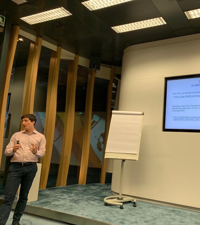 Great time in #Madrid with my colleague @HeleniusPasi during our Open Source session. 
In this two-days course we talked about #Python integration with Viya, we used #deeplearning to classify images using SAS dlpy package and we saw how to deploy open source models with SAS