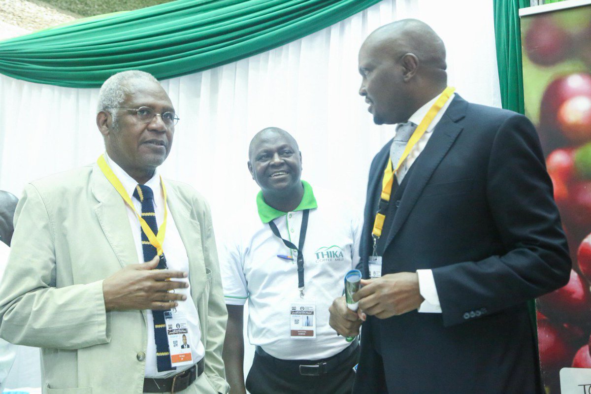 DiamondMediaK's tweet photo. Various delegates visiting the @ThikaCoffee Mills stand to understand more about Kenya's high quality coffee 
#thikacoffeemillers 
#internationalcoffeeorganization
#ICO 
#coffeeconference2019 https://t.co/f31qd6nsqm