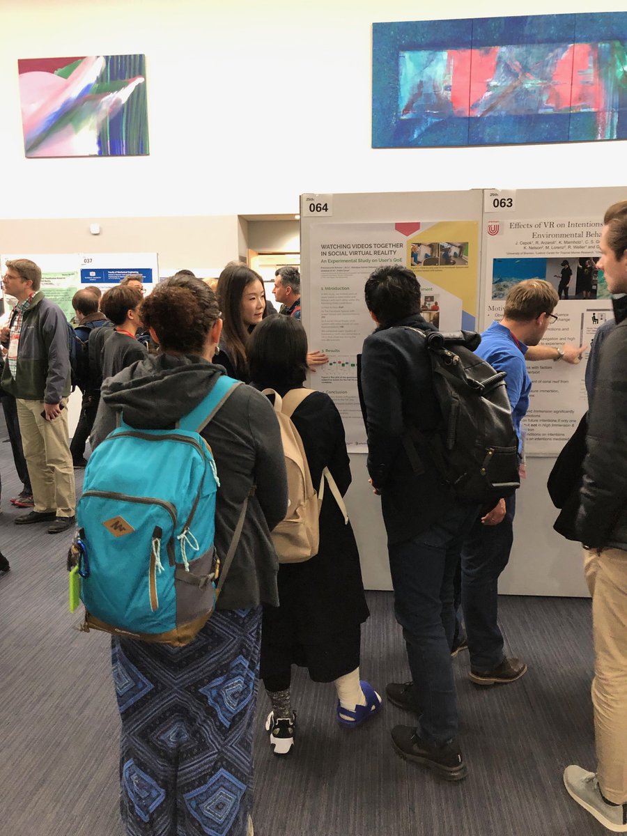 VRTogether_EU's tweet photo. 📝 Initial results of our work on evaluating #QoE for #socialVR ➡️ @JieLi3 & @pablocesar2661 presented our paper "Watching videos together in social Virtual Reality: an experimental study on user’s QoE" at @IEEEVR #IEEEVR2019
@CWInl @EU_H2020 #VR #volumetricvideo #sigmm #sigchi https://t.co/KbsTrp4W82