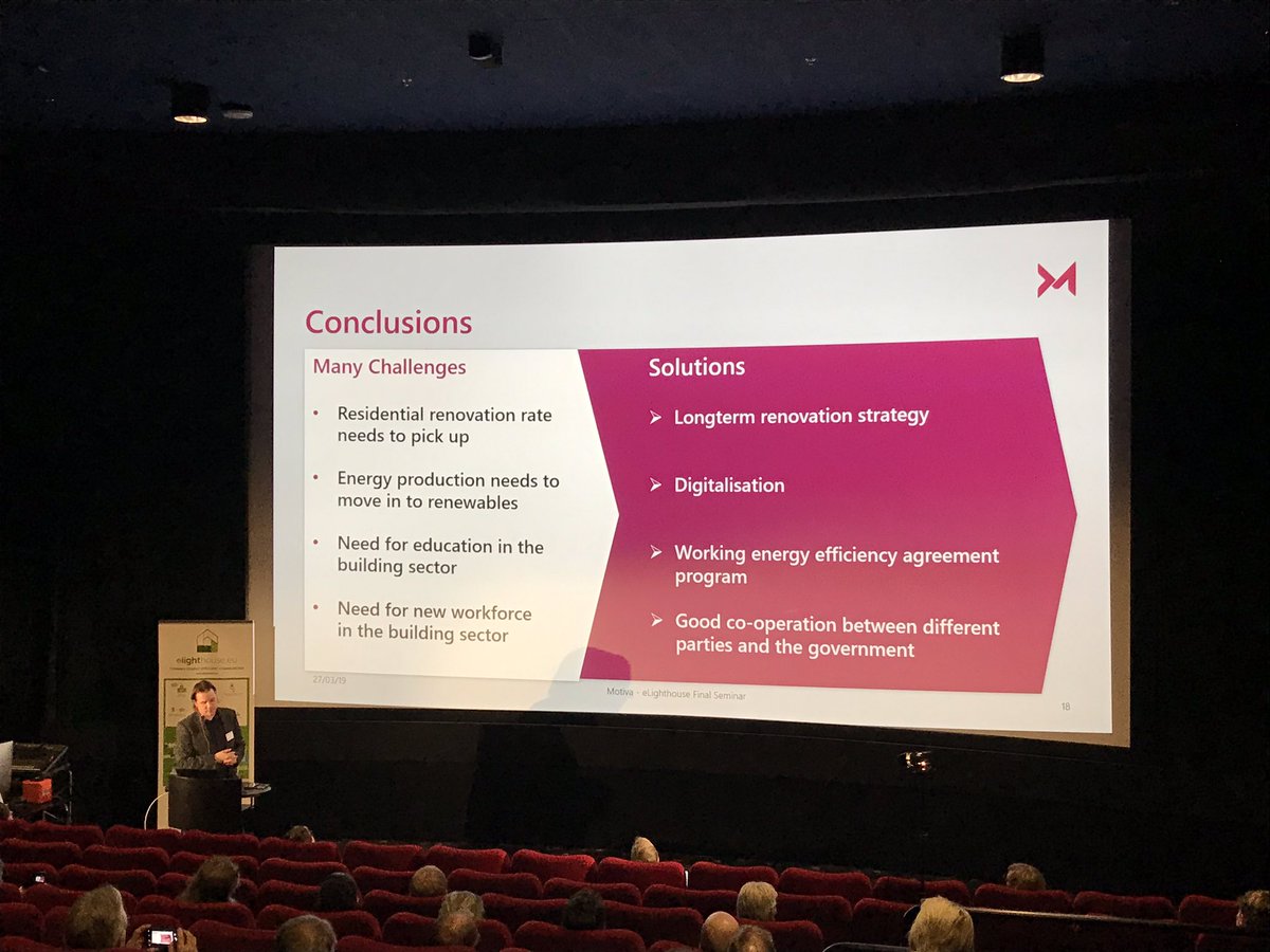 EU_eLighthouse's tweet photo. 🤔 Some concluding points and thoughts on the role of buildings in meeting sustainable development goals in Oulu, Finland 🇫🇮
Thank you to Harri Heinaro from @MotivaOy for an excellent presentation at the final elighthouse seminar👏
#elighthouse #elighthouseOulu https://t.co/6xvhRG2cLw