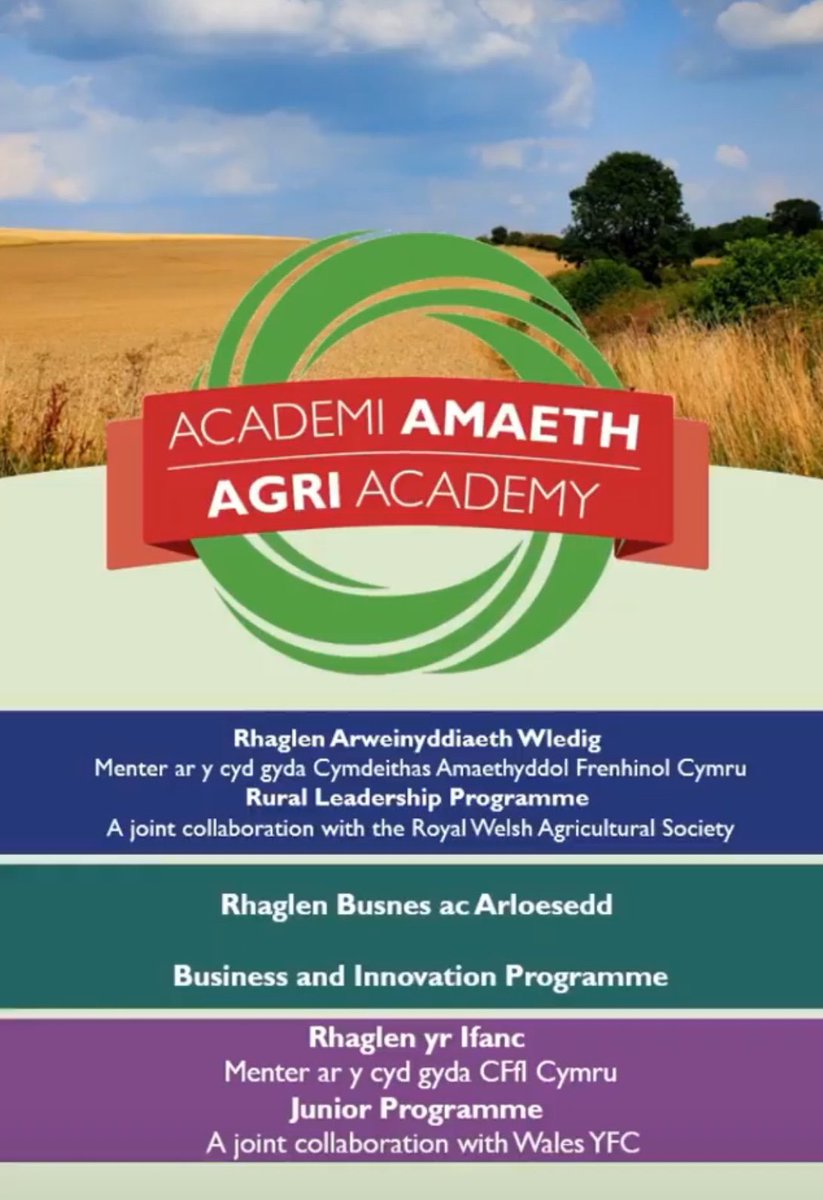 royalwelshshow's tweet photo. Have you applied for the #AgriAcademy with @FarmingConnect? 

You need to get your application in before 31/03/19 
👉https://t.co/UlnNoSOHqH https://t.co/00Mzn4iQwa