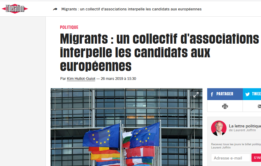 VoxPublic_'s tweet photo. Droits des personnes migrantes : les 1600 associations engagées dans les Etats Généraux des Migrations #EGMigrations interpellent les https://t.co/xB0ZXHxJtz aux #Europeennes2019 https://t.co/4SC2rKdmPS via @libe https://t.co/DIFHpwd8xM