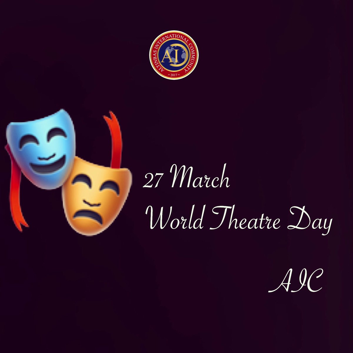 altinbasic's tweet photo. Dünya Tiyatrolar Günü Kutlu Olsun.
#worldtheatreday 
#27marchworldtheatreday 
#dünyatiyatrolargünükutluolsun 
#dünyatiyatrogünü 
#altinbasinternationalcommunity 
#AIC
#altinbasuniversitesi https://t.co/QFWCueYlre
