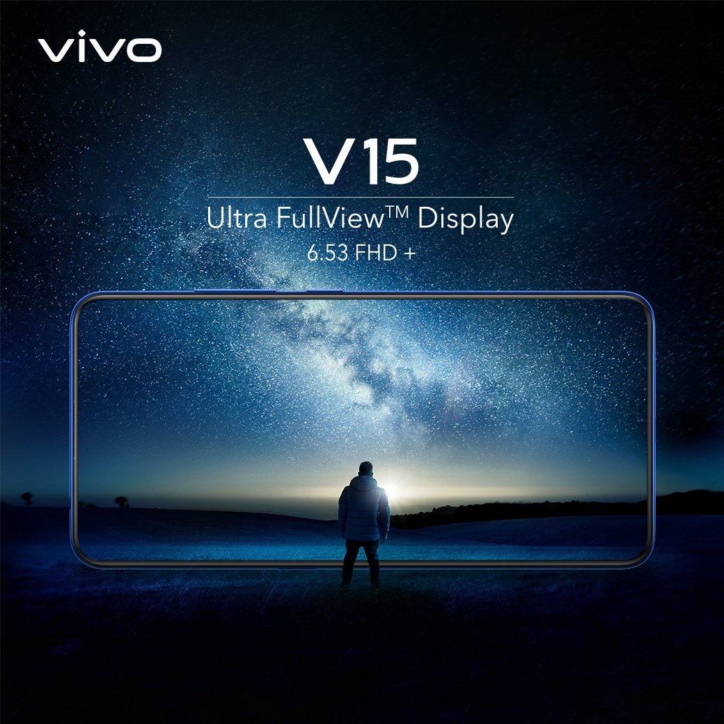 vivoThailand's tweet photo. Vivo V15 กว้างเต็มจอ มองเห็นได้เต็มตา ✨
#VivoV15Series #VivoV15
#VivoV15SeriesXBAMBAM
#UltraFullViewDisplay https://t.co/hBvQb9cS6K
