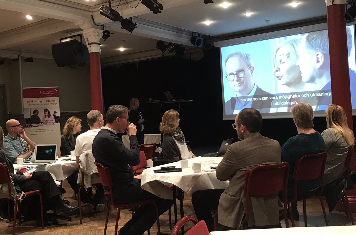 KDrougge's tweet photo. Nu har vi startat #skolchefsdialog på Nalen i Stockholm. @Skolverket @Skolinspektion och @SPSMsverige samtalar med skolchefer och lyssnar till utmaningarna, men också förslag på lösningar och behov av stöd från myndigheterna. Idag deltar även @Utbdep och @KerstinWeyler https://t.co/qwABfChNhv