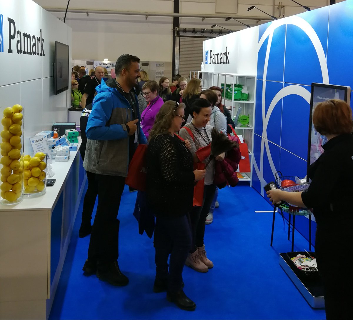 OyPamark's tweet photo. Tällä viikolla löydät meidät Tampereelta Finnclean-messuilta osastolta E919. Tervetuloa! #FinncleanPRO2019 #FinnClean2019 #MitäTarvitsetTänään? https://t.co/X5m6LCQj1f