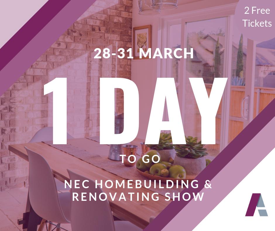 Last chance! Claim your two FREE tickets before 3pm TODAY: bit.ly/2JwnX1S.

We'll be on stand A100 at the National <a href="/MyHomebuilding/">MyHomebuilding</a> Homebuilding &amp; Renovating Show at <a href="/thenec/">The NEC</a>.

#HBRshow19 #Construction #BuildingControl #StructuralWarranties