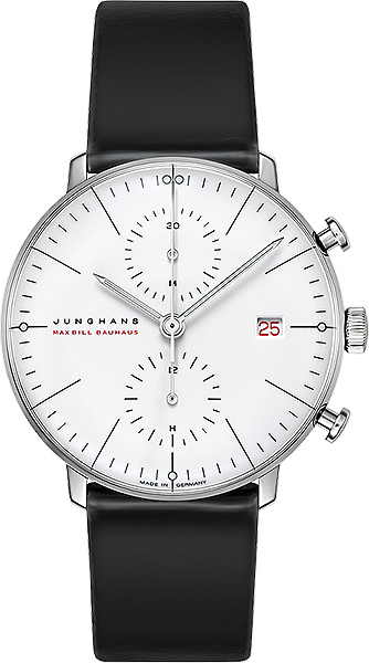 junghans_jp's tweet photo. マックスビル　バウハウス100周年記念限定モデル．クロノスコープのケースをWG18にしたものに．世界限定100本．日本販売予想価格は130万円前後．
以前出た限定モデルはYGでしたが今回はWGになり，裏蓋はバウハウスをモチーフにしたスケルトンに． https://t.co/3LW4OGqvFi