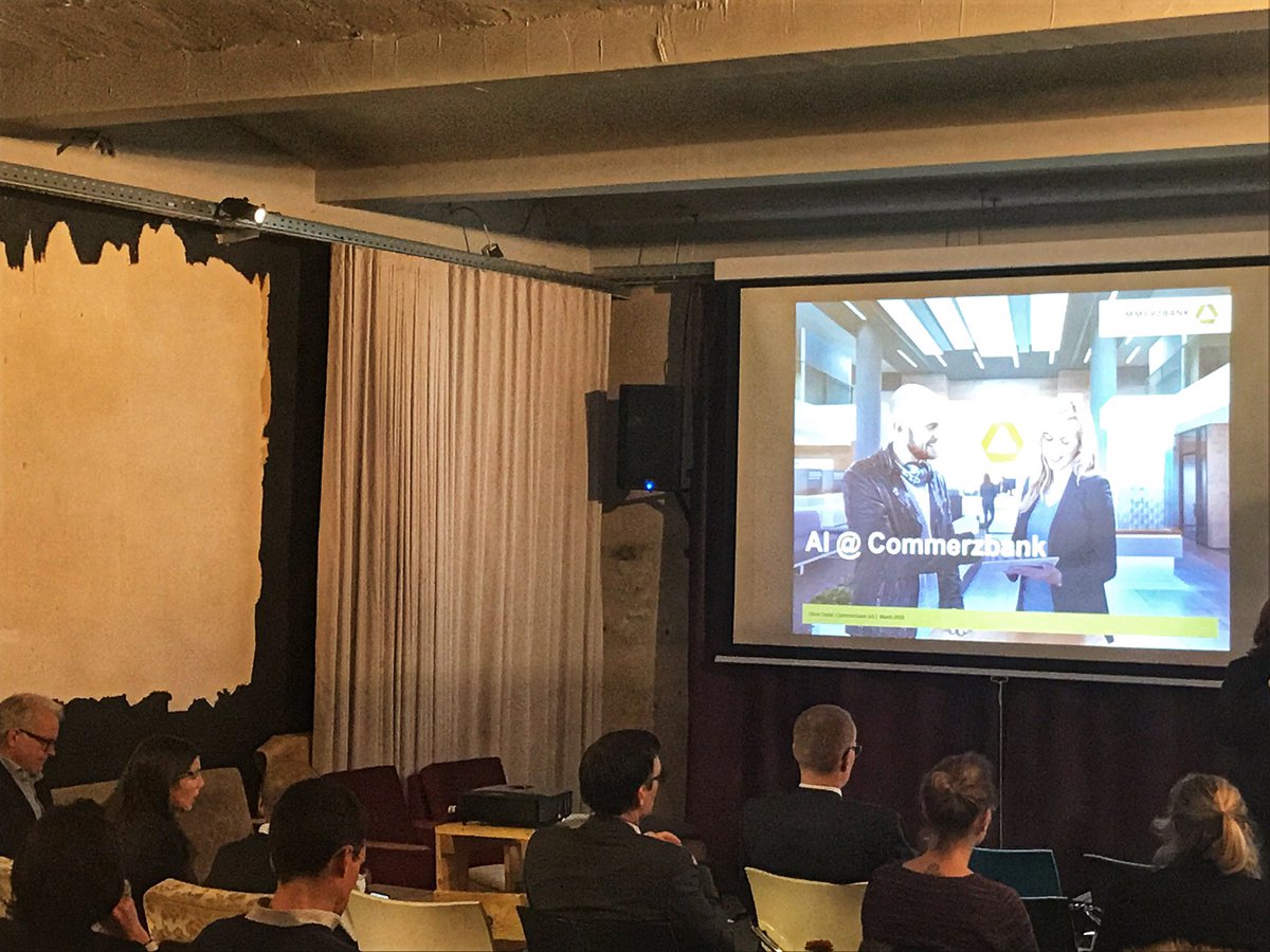 Inspiration Talk von <a href="/Deloitte/">Deloitte</a> zum Thema #AI #künstlicheintelligenz und was die <a href="/commerzbank/">Commerzbank</a> in dem Bereich so macht. #kfw2digital #DigitaleTransformation