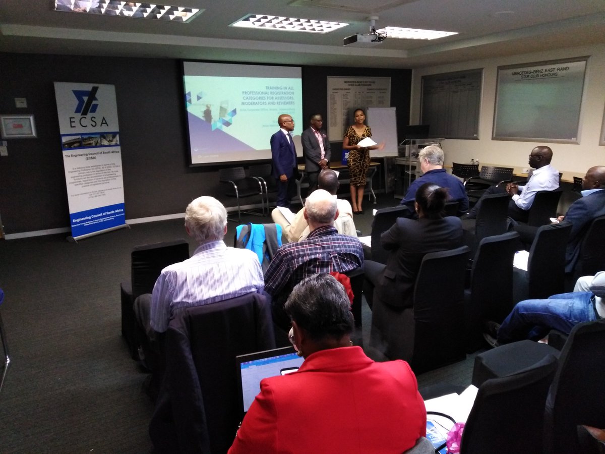 ECSAOfficial's tweet photo. The Workshop is been led by Mr TC Madikane and Mr JR Moloisane, who were previously the only trainers for Assessors, Reviewers and Moderators for the Engineering Council of South Africa #TraintheTrainerWorkshop https://t.co/rYzObYcamG