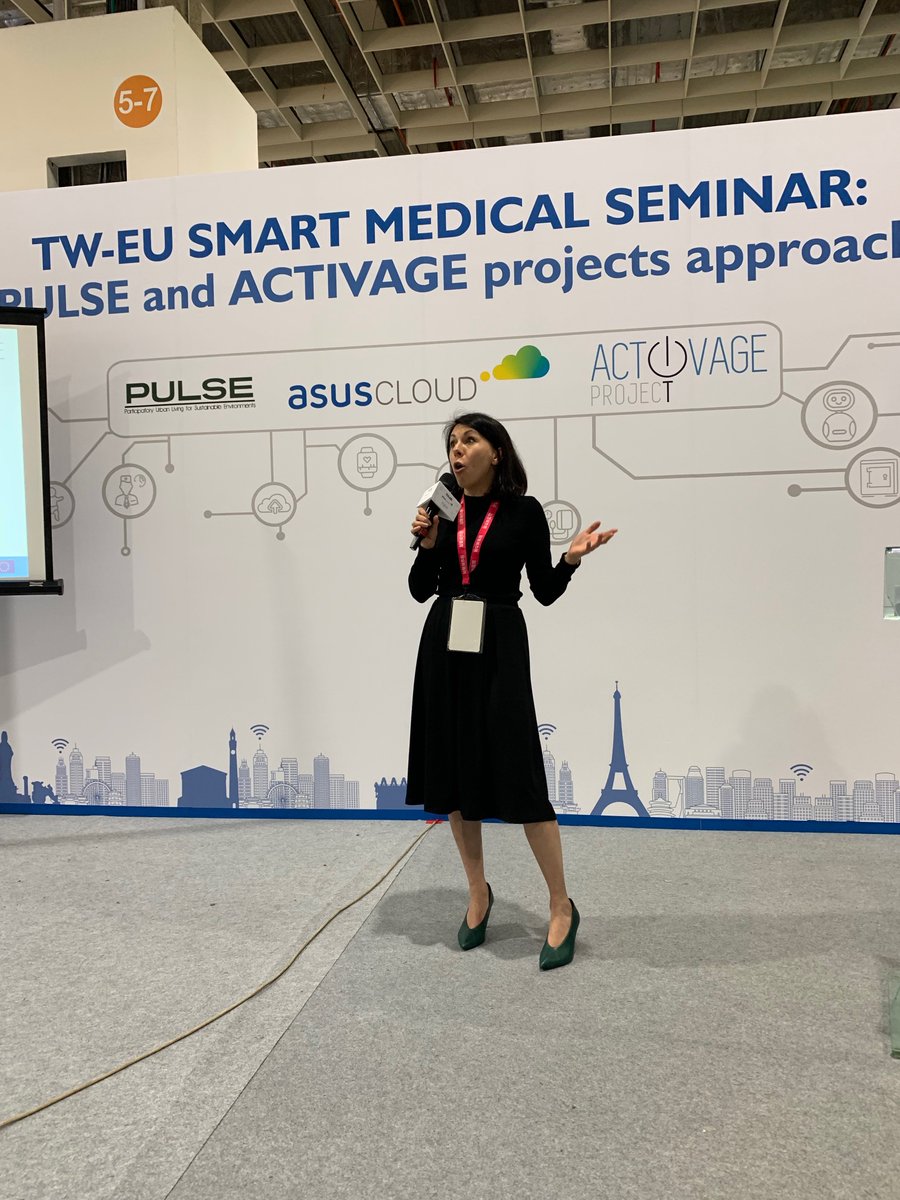 ACTIVAGEproject's tweet photo. It has been a pleasure to participate at @TPE_SmartCity showing the #activeagieng services running in different cities across #Europe that are improving the #QoL, #health and autonomy of #olderpopulation in their living evnironments #silvereconomy #2019SCSE #SmartCity https://t.co/UuejGFAjqR