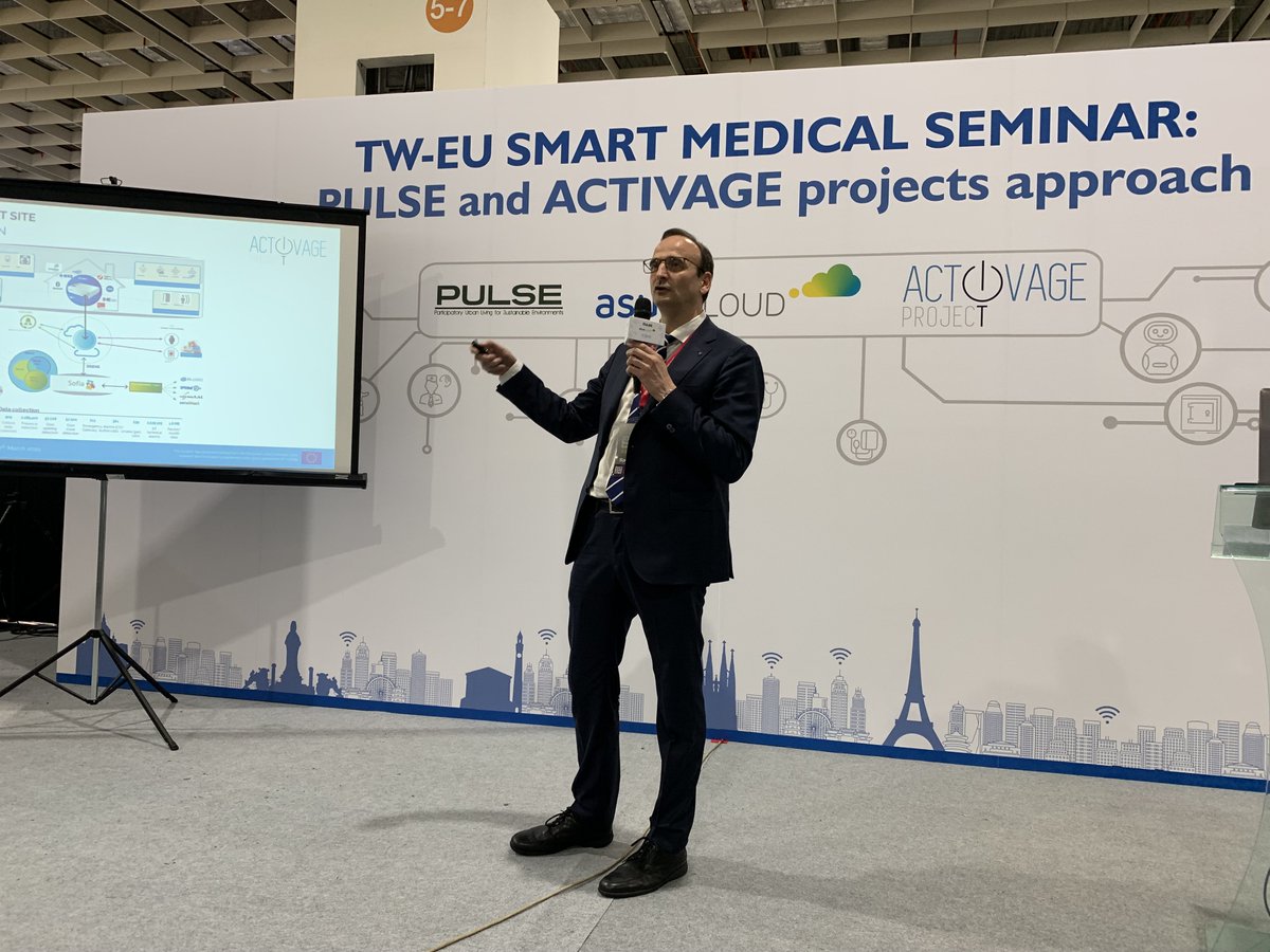 ACTIVAGEproject's tweet photo. It has been a pleasure to participate at @TPE_SmartCity showing the #activeagieng services running in different cities across #Europe that are improving the #QoL, #health and autonomy of #olderpopulation in their living evnironments #silvereconomy #2019SCSE #SmartCity https://t.co/UuejGFAjqR