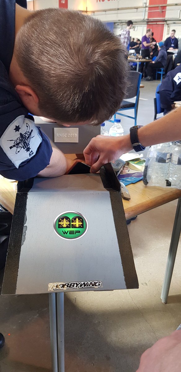 HMS_Collingwood's tweet photo. Last minute tweeks for #team #Collingwood at the #RNEC19 #STEM
#FLOODFLOODFLOOD where's my gunter baton?
#TakeACloserLook https://t.co/W4UM7os31T