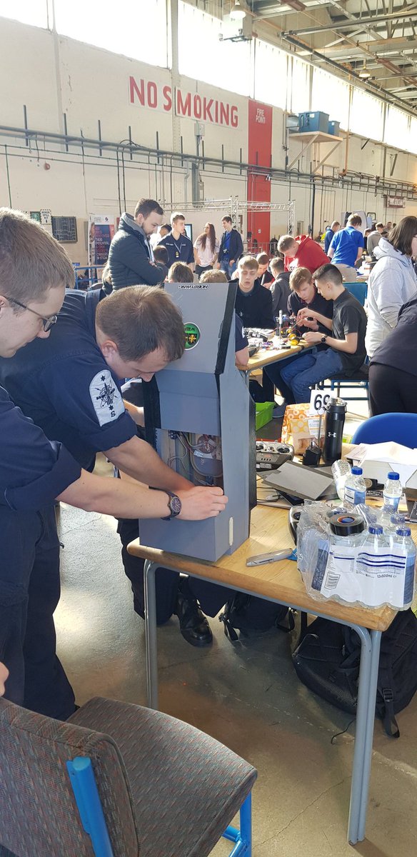 HMS_Collingwood's tweet photo. Last minute tweeks for #team #Collingwood at the #RNEC19 #STEM
#FLOODFLOODFLOOD where's my gunter baton?
#TakeACloserLook https://t.co/W4UM7os31T