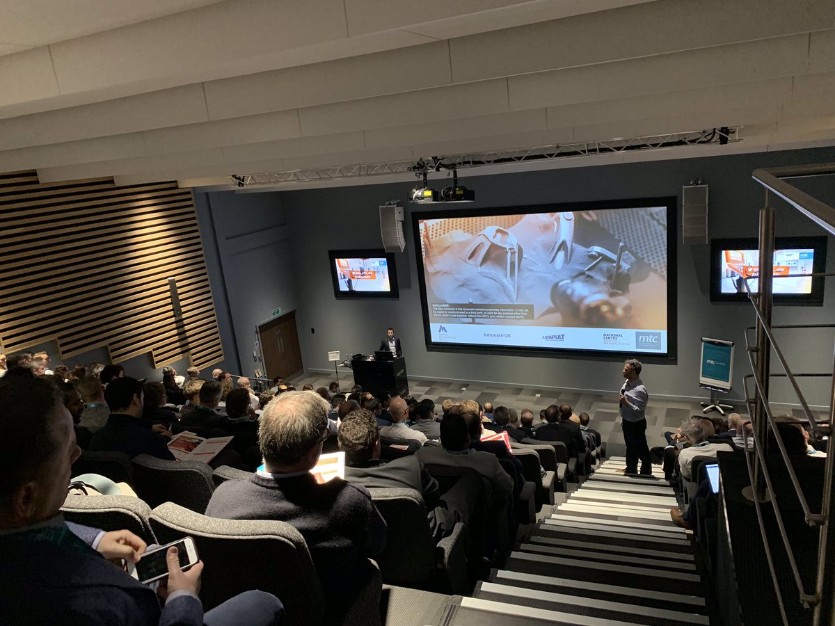 the_MTC_org's tweet photo. Kicking off our #MasteringAM day with parallel sessions - ‘Design for AM & Process Simulation’ & ‘Managing AM Feed-Stock’ https://t.co/d24n9eQwlM
