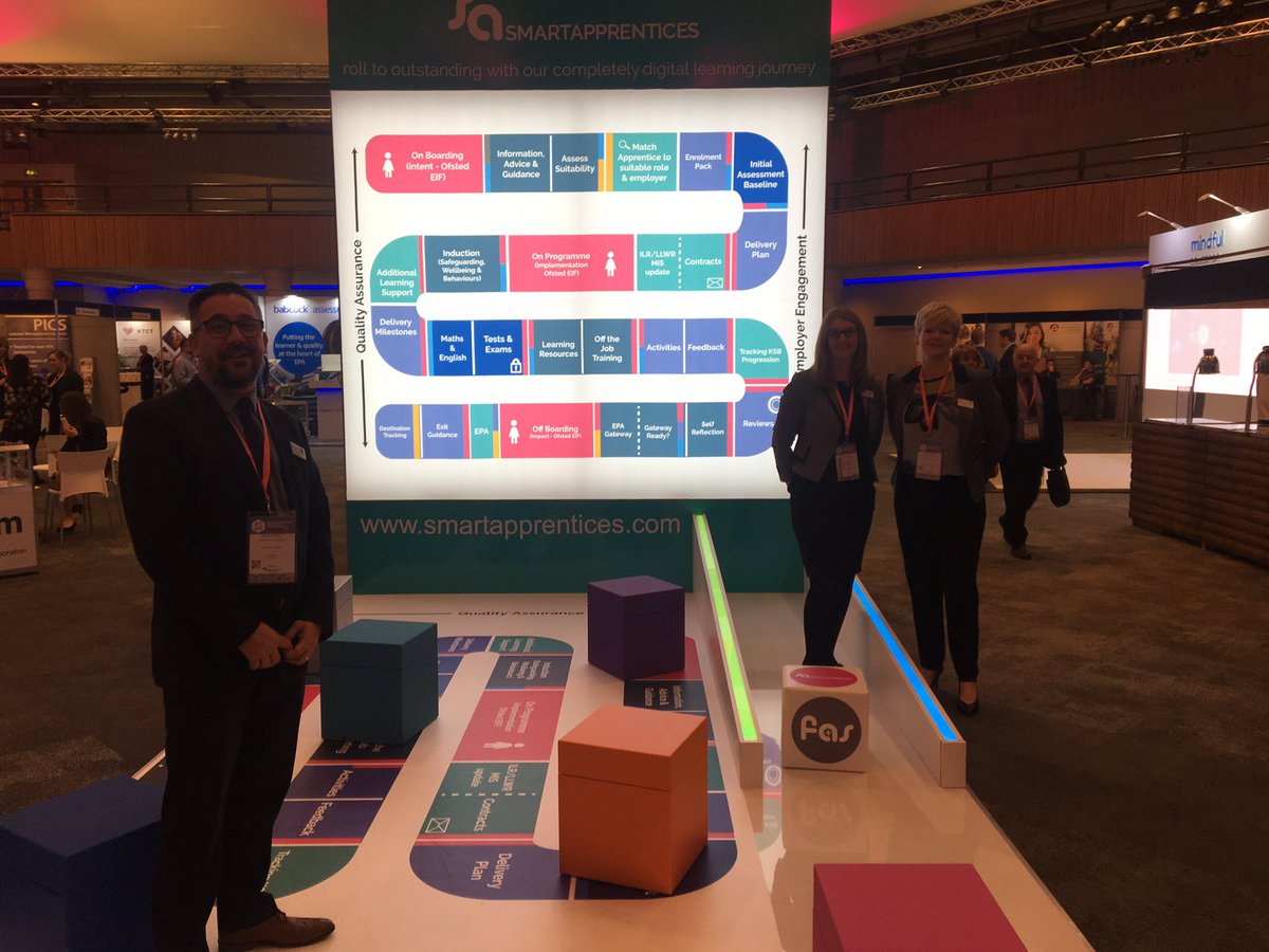 PaulBestWork's tweet photo. Great start to the @FEWeek #FEWeekAAC2019 conference. The squads out in force. Come for a chat and see how we can help with the completely digital end to end learning journey @smartassessor https://t.co/eZ40hxK9az