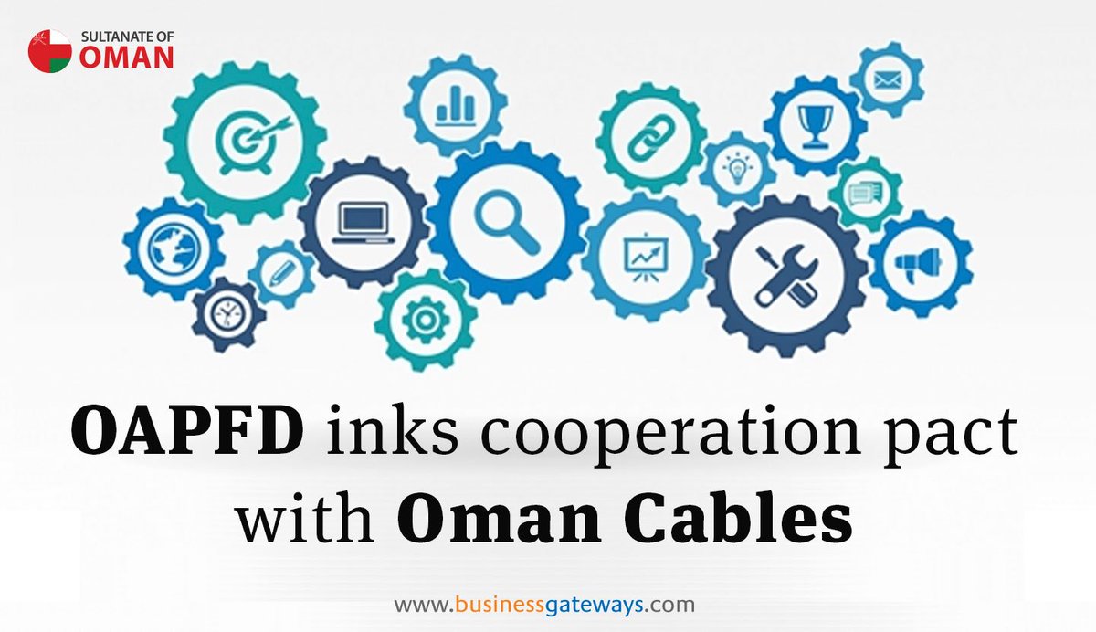 BGIinsights's tweet photo. #OAPFD has signed a cooperation agreement with #Oman Cables Industry SAOG (OCI) to enhance the In Country Value (ICV), which aims to support Youth training programmes and raise the efficiency of the national #manpower . @OAPFD_OM @manpowergov https://t.co/UugkCNXv6w