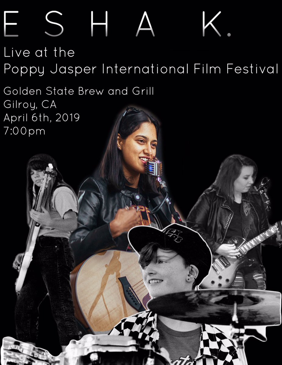 eshakmusic's tweet photo. Stoked for this one. Playing with some of the most badass girls I know🎸🤟🏼 #eshakmusic #WomenWhoRock #womeninmusic #girlpower #altrock #rockmusic #alternativemusic #pjff https://t.co/bcGpgRojhf