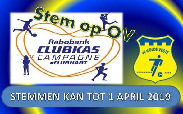 OldeVeste's tweet photo. Olde Veste doet dit jaar mee aan de Rabobank Clubkascampagne
Ben jij lid van Rabo, stem dan maximaal op Olde Veste!!
meer info op https://t.co/ASLPGohr0T https://t.co/OJUA0miuWc