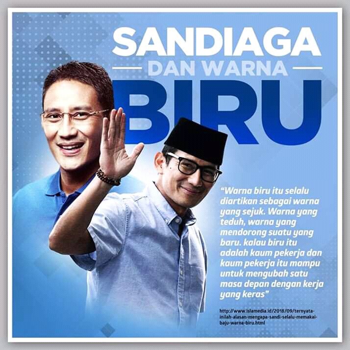 Reniyolam's tweet photo. Paling anti warna #RabuBiruSandi apalgi denger nama Sandi. https://t.co/2nEt7n6Kic
