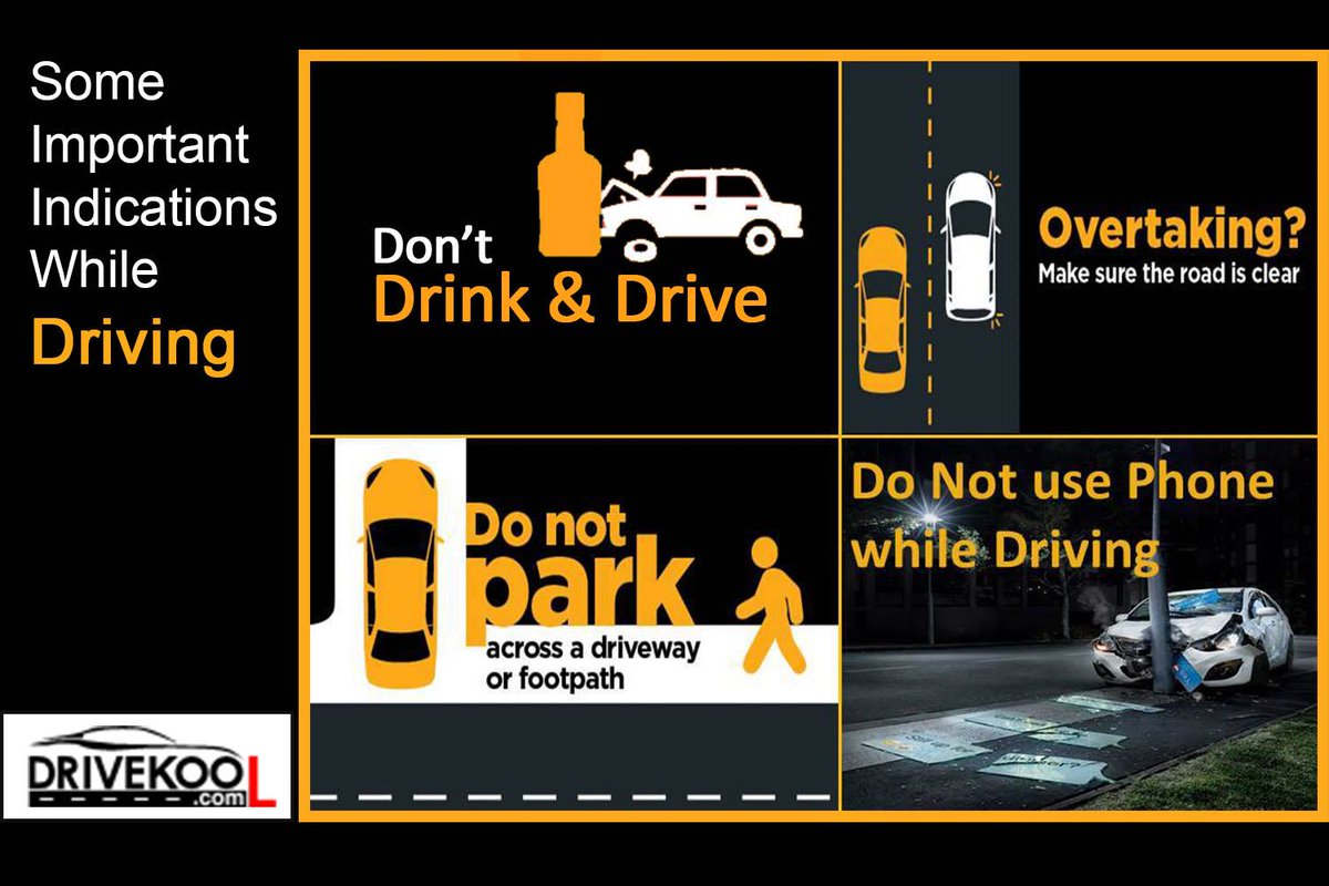 drivekool's tweet photo. Driving safely should be your number one concern behind the wheel. Always ensure you follow these indications.

#Drivesafely #Drivingprecautions #Roadsafety #Wednesdaytips #Drivekool.

Visit: https://t.co/ZRPBDBP2BX https://t.co/9FOJNYviM9